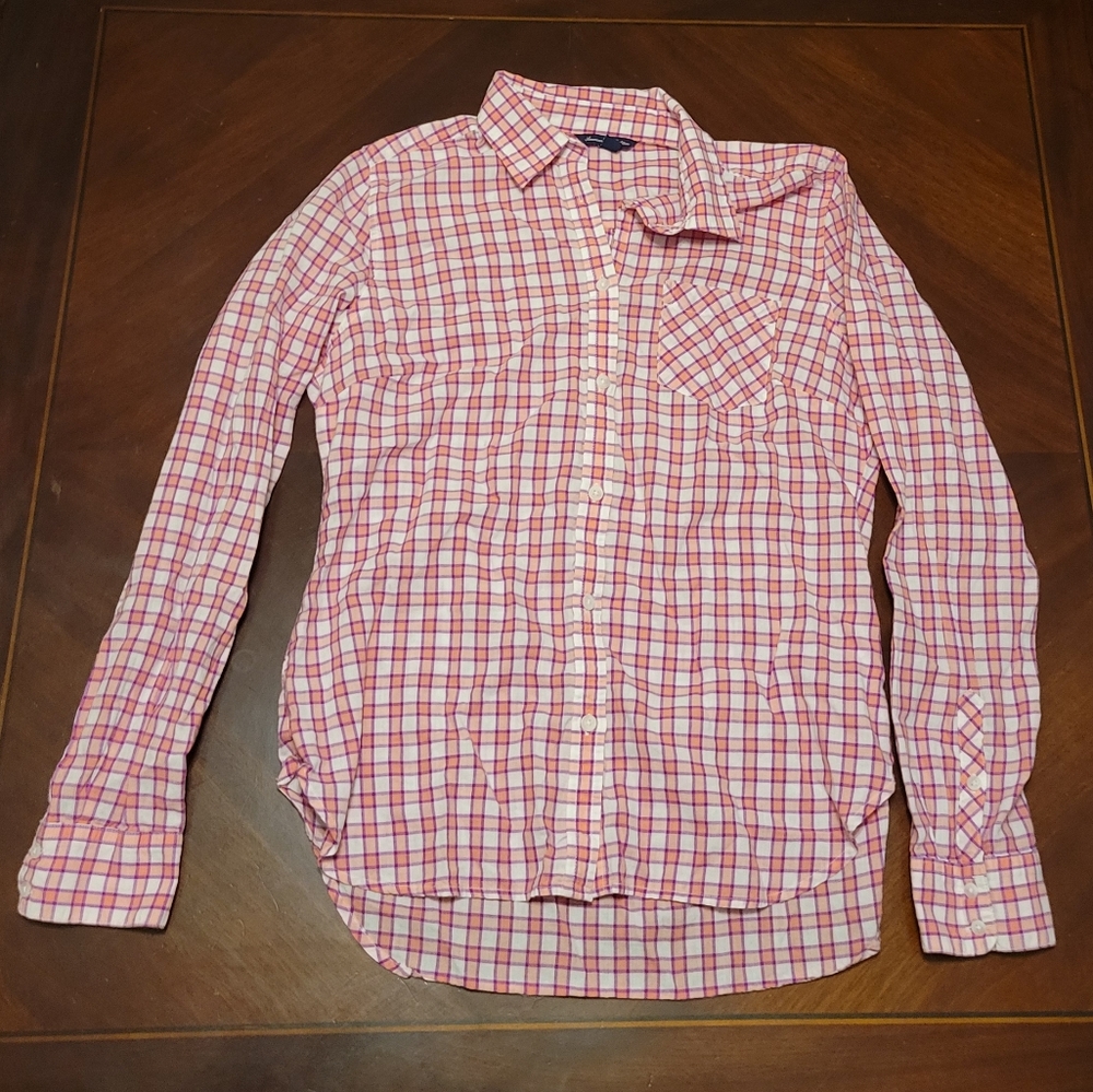 AE Plaid Button Shirt